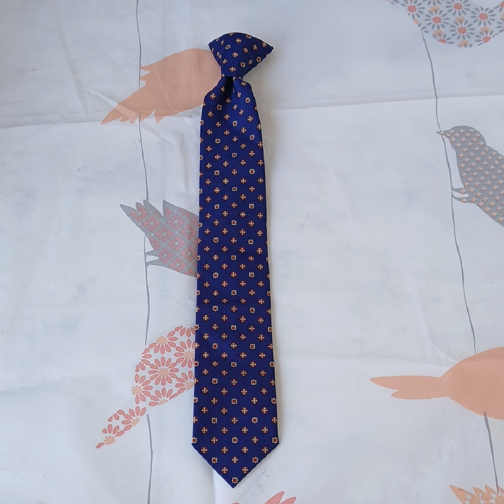 Kid's Blue Patterned Tie
